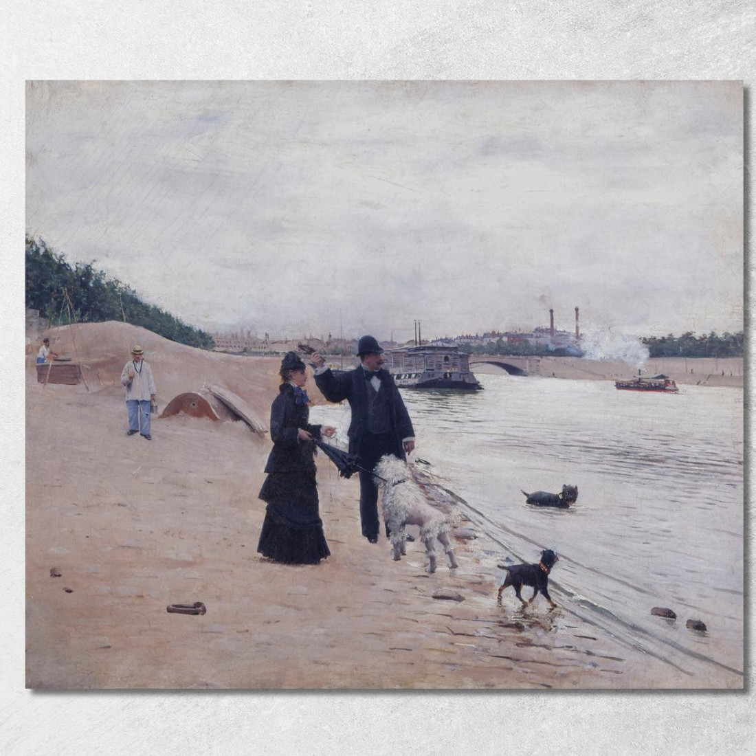 Le Rive Della Senna Jean Béraud jbr68 quadro stampato su tela Le Rive Della Senna Jean Béraud jbr68 quadro stampato su tela