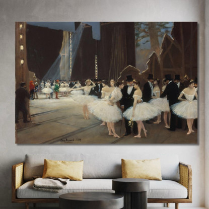 Dietro Le Quinte Dell'Opera Di Parigi Jean Béraud jbr69 quadro stampato su tela