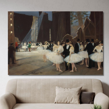 Dietro Le Quinte Dell'Opera Di Parigi Jean Béraud jbr69 quadro stampato su tela