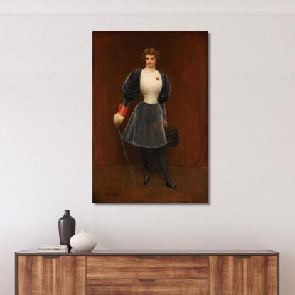 Lo Schermidore Jean Béraud jbr77 quadro stampato su tela