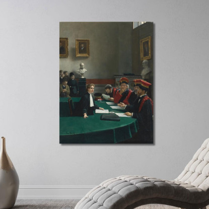 Sala Esami Di Dottorato La Giuria Del Dottorato Jean Béraud jbr90 quadro stampato su tela