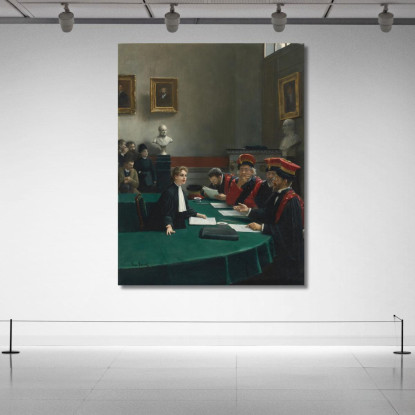 Sala Esami Di Dottorato La Giuria Del Dottorato Jean Béraud jbr90 quadro stampato su tela