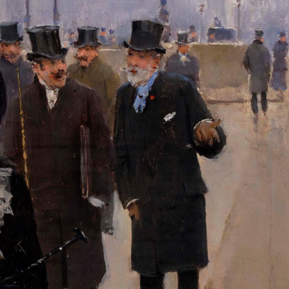 Scena Da Place De La Concorde Jean Béraud jbr92 quadro stampato su tela