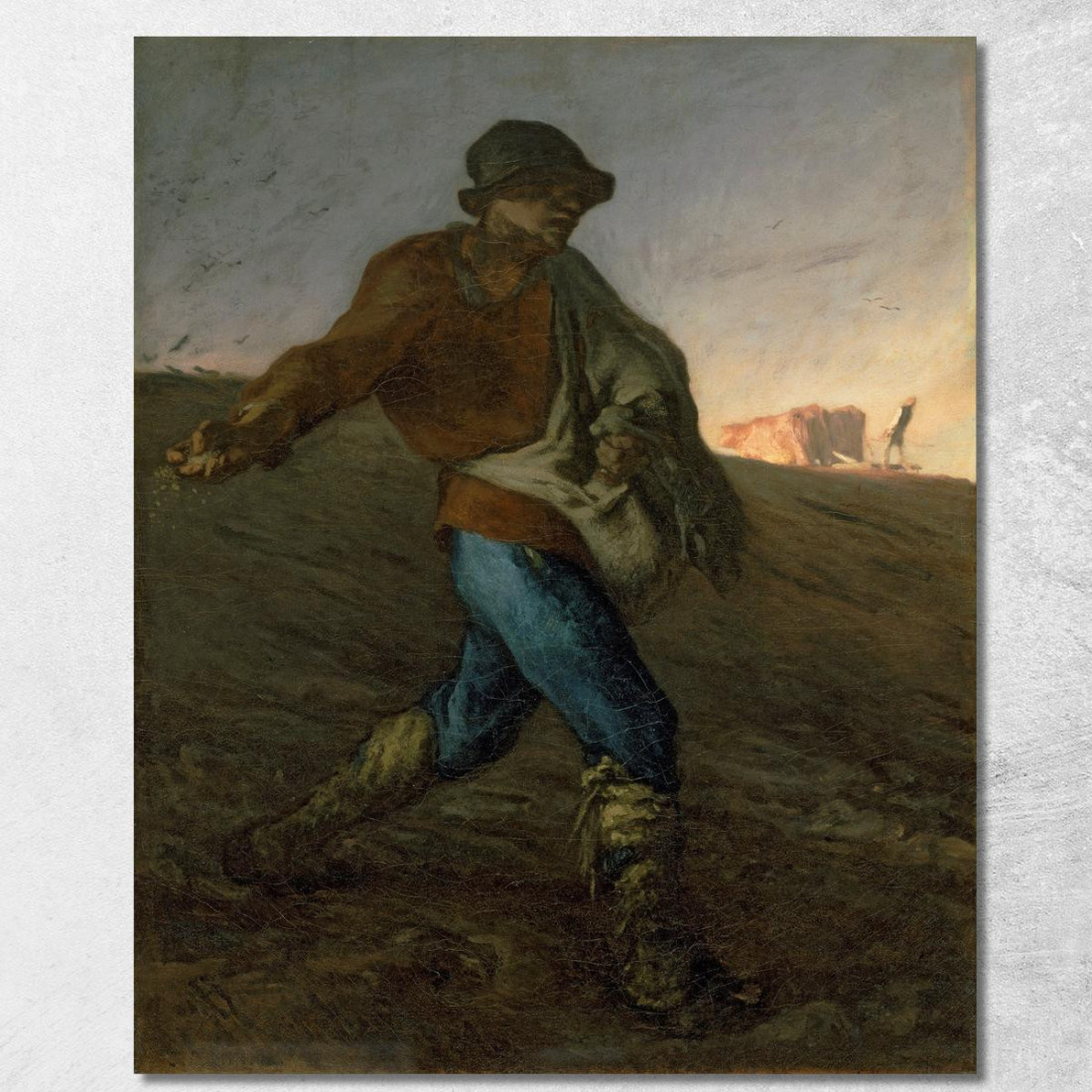 Il Seminatore Jean-François Millet jfm79 quadro stampato su tela Il Seminatore Jean-François Millet jfm79 quadro stampato su tela