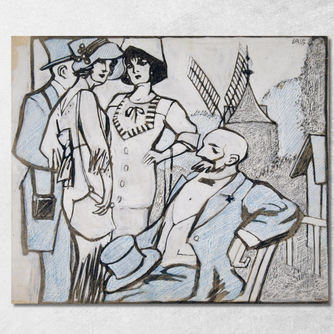 Alle Gare Di Longchamps Juan Gris jgr9 quadro stampato su tela Alle Gare Di Longchamps Juan Gris jgr9 quadro stampato su tela