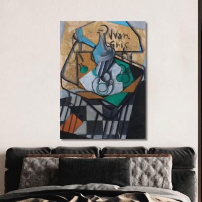 Caraffe Tazze E Bicchieri Juan Gris jgr14 quadro stampato su tela