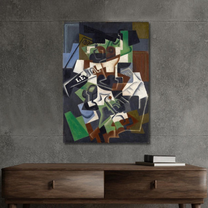Pipa E Giornale Per Un Portafrutta Juan Gris jgr24 quadro stampato su tela