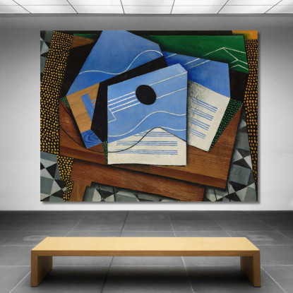 Chitarra Su Un Tavolo Juan Gris jgr30 quadro stampato su tela