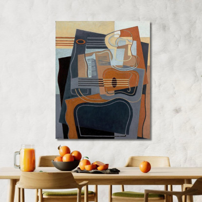 Il Tavolo Con Piedistallo Juan Gris jgr43 quadro stampato su tela