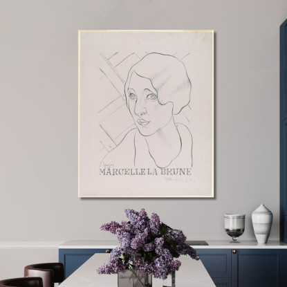Marcelle La Bruna Juan Gris jgr53 quadro stampato su tela