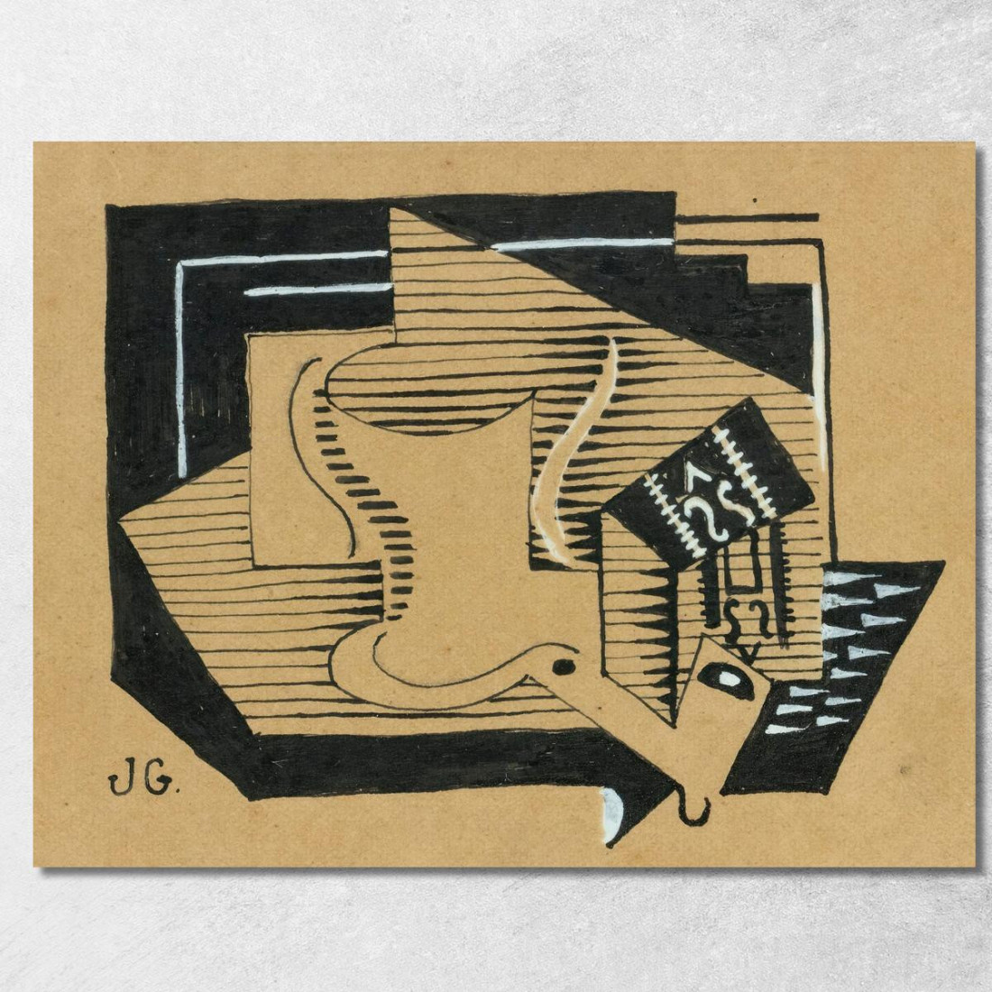 Natura Morta Con Compotier Juan Gris jgr54 quadro stampato su tela Natura Morta Con Compotier Juan Gris jgr54 quadro stampato su tela