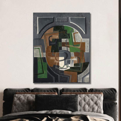 Natura Morta Con Lavagna Juan Gris jgr59 quadro stampato su tela