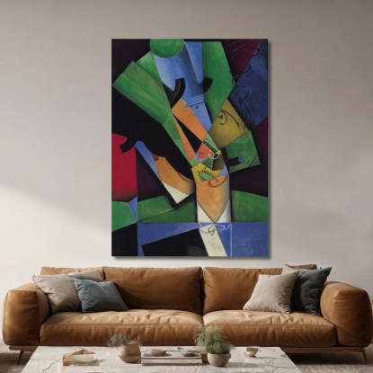 Il Fumatore Juan Gris jgr72 quadro stampato su tela