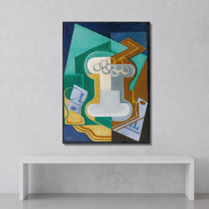 Vetro E Frutta Juan Gris jgr76 quadro stampato su tela