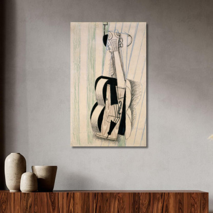 Violino Appeso A Una Parete Juan Gris jgr78 quadro stampato su tela