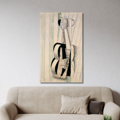 Violino Appeso A Una Parete Juan Gris jgr78 quadro stampato su tela