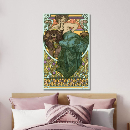 Senza Titolo 1902 Alphonse Mucha amu125 quadro stampato su tela
