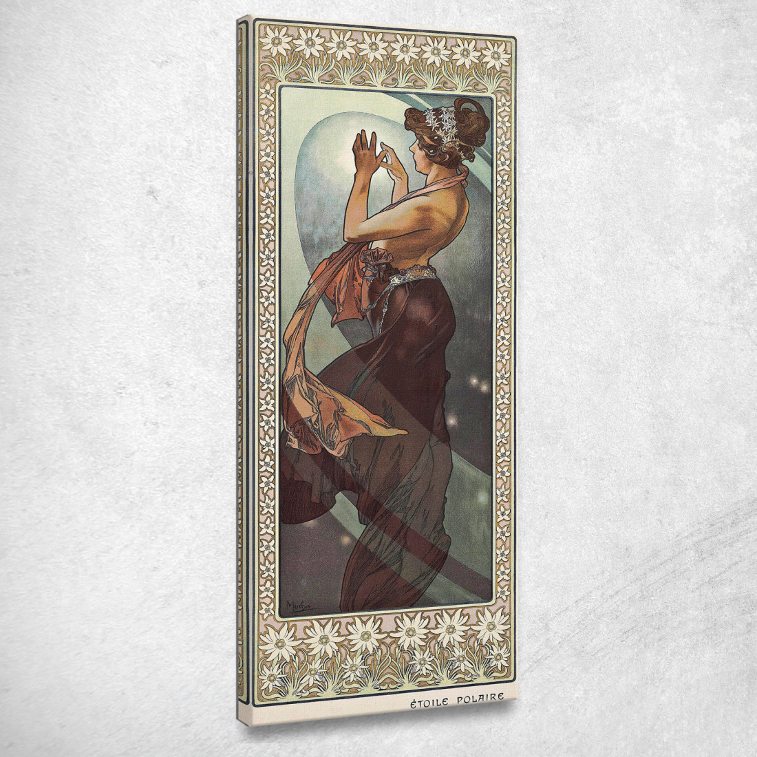 Stella Del Nord Alphonse Mucha amu127 quadro stampato su tela Stella Del Nord Alphonse Mucha amu127 quadro stampato su tela