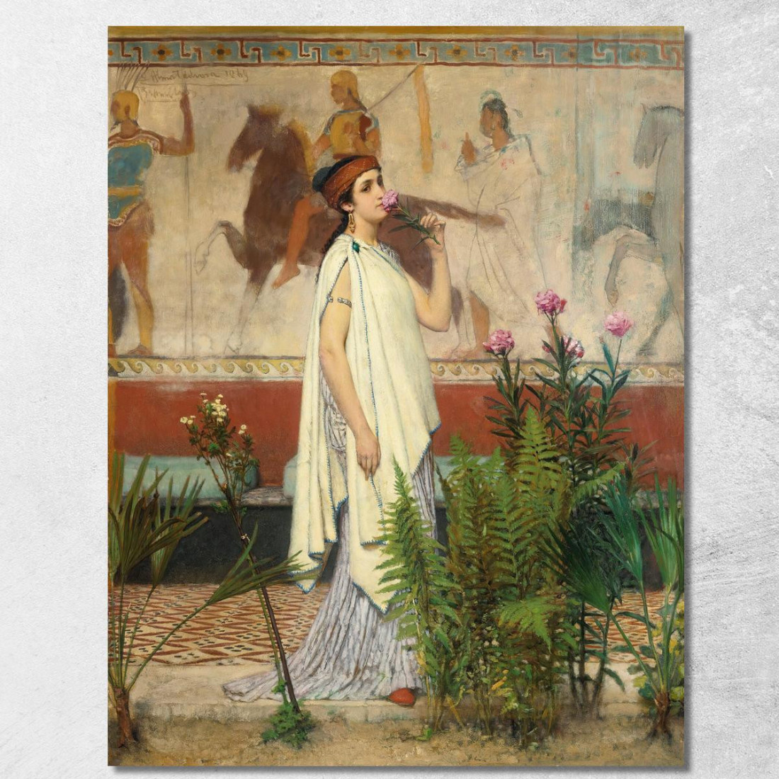 Una Donna Greca Lawrence Alma-Tadema lat4 quadro stampato su tela Una Donna Greca Lawrence Alma-Tadema lat4 quadro stampato su tela
