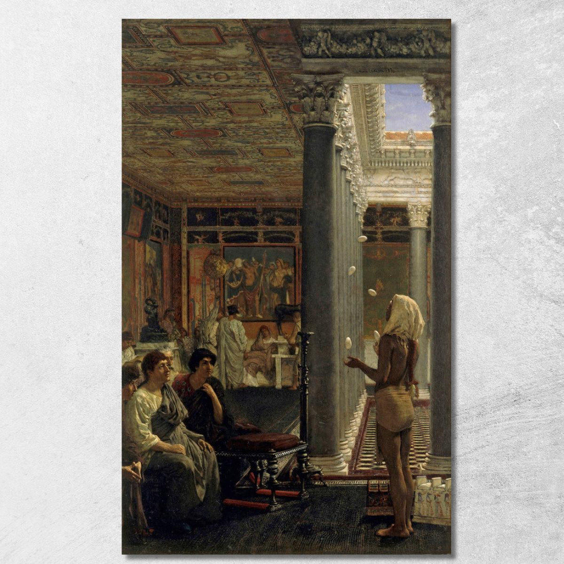 Un Giocoliere Lawrence Alma-Tadema lat5 quadro stampato su tela Un Giocoliere Lawrence Alma-Tadema lat5 quadro stampato su tela