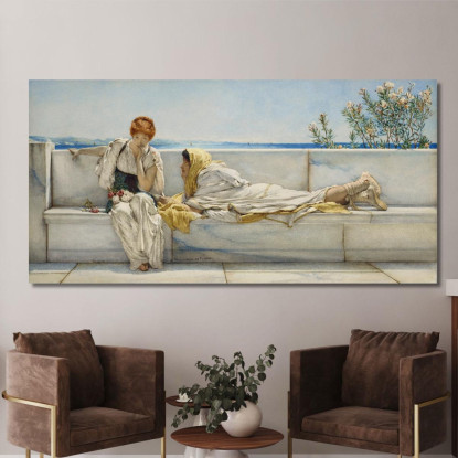 Una Sollecitazione Lawrence Alma-Tadema lat8 quadro stampato su tela