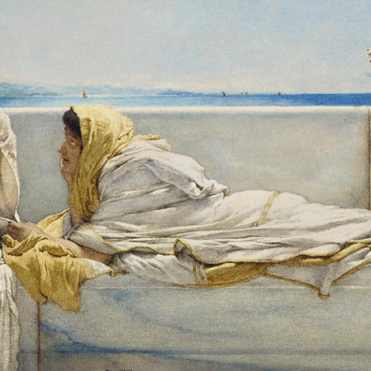 Una Sollecitazione Lawrence Alma-Tadema lat8 quadro stampato su tela