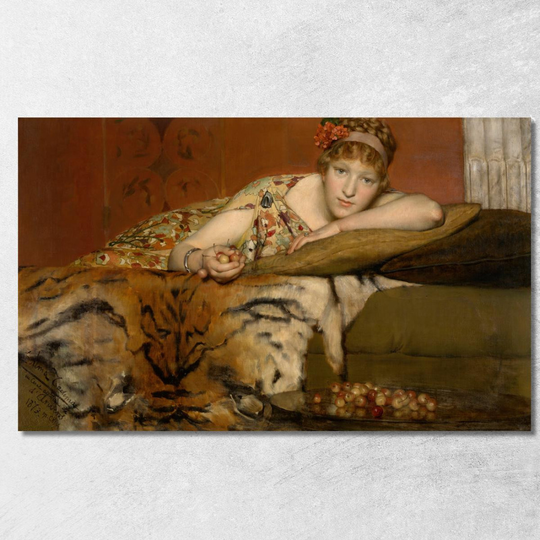 Ciliegie Lawrence Alma-Tadema lat17 quadro stampato su tela Ciliegie Lawrence Alma-Tadema lat17 quadro stampato su tela