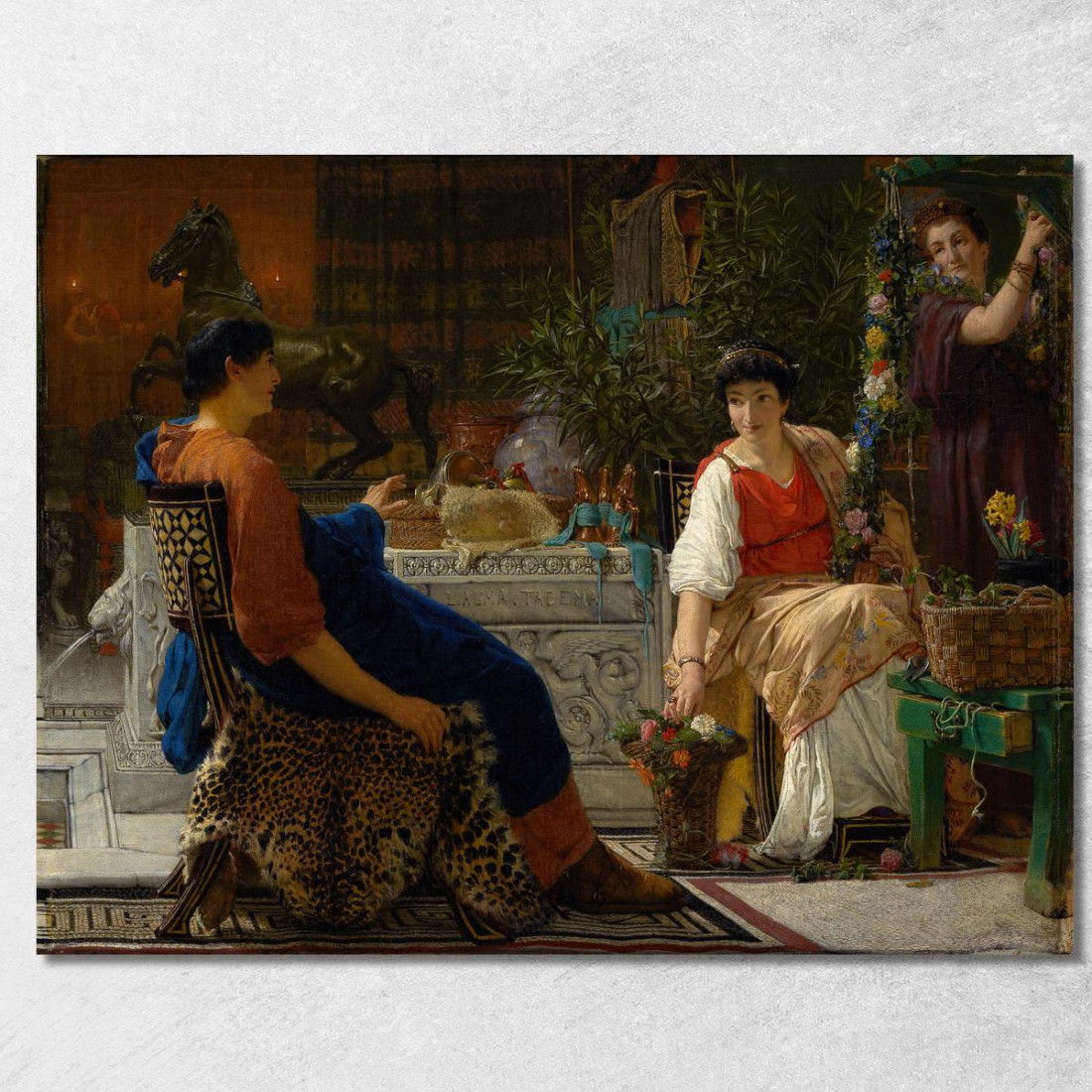 I Preparativi Per Le Feste La Ghirlanda Di Fiori Lawrence Alma-Tadema lat32 quadro stampato su tela I Preparativi Per Le Feste La Ghirlanda Di Fiori Lawrence Alma-Tadema lat32 quadro stampato su tela