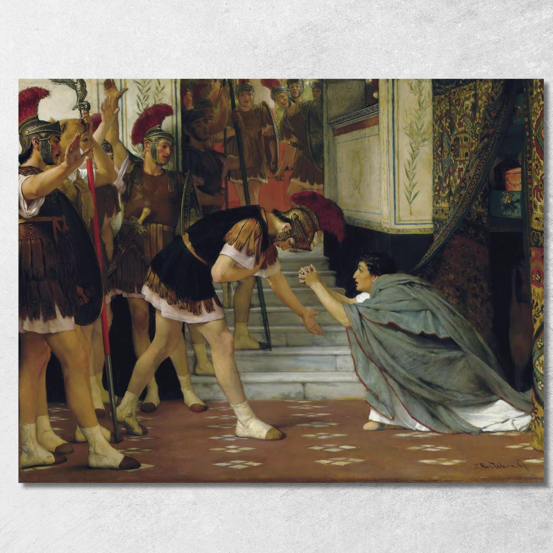 Proclamazione Di Claudio Imperatore Opus Xlviii Lawrence Alma-Tadema lat33 quadro stampato su tela Proclamazione Di Claudio Imperatore Opus Xlviii Lawrence Alma-Tadema lat33 quadro stampato su tela