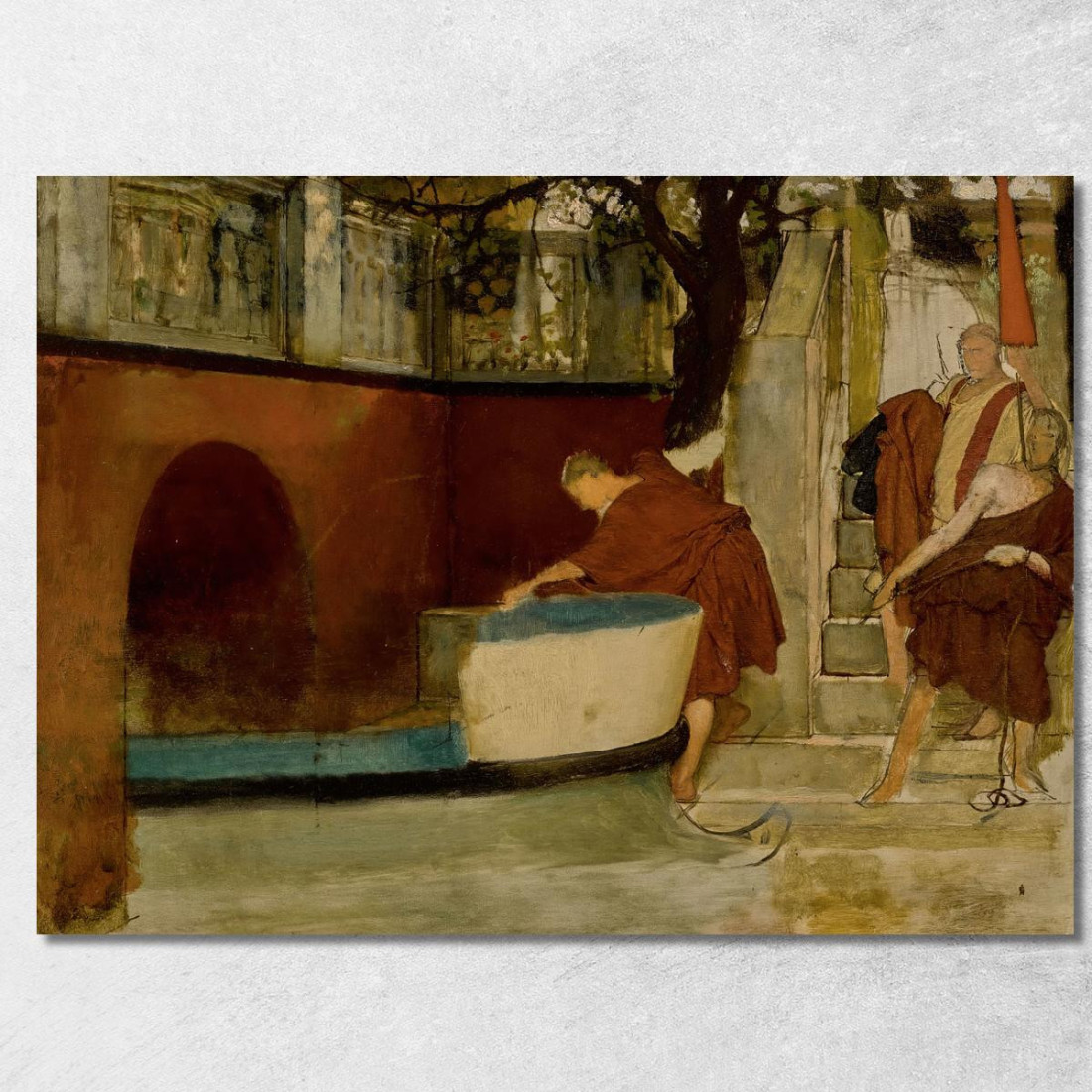 L'Imbarco Sulla Chiatta Lawrence Alma-Tadema lat42 quadro stampato su tela L'Imbarco Sulla Chiatta Lawrence Alma-Tadema lat42 quadro stampato su tela