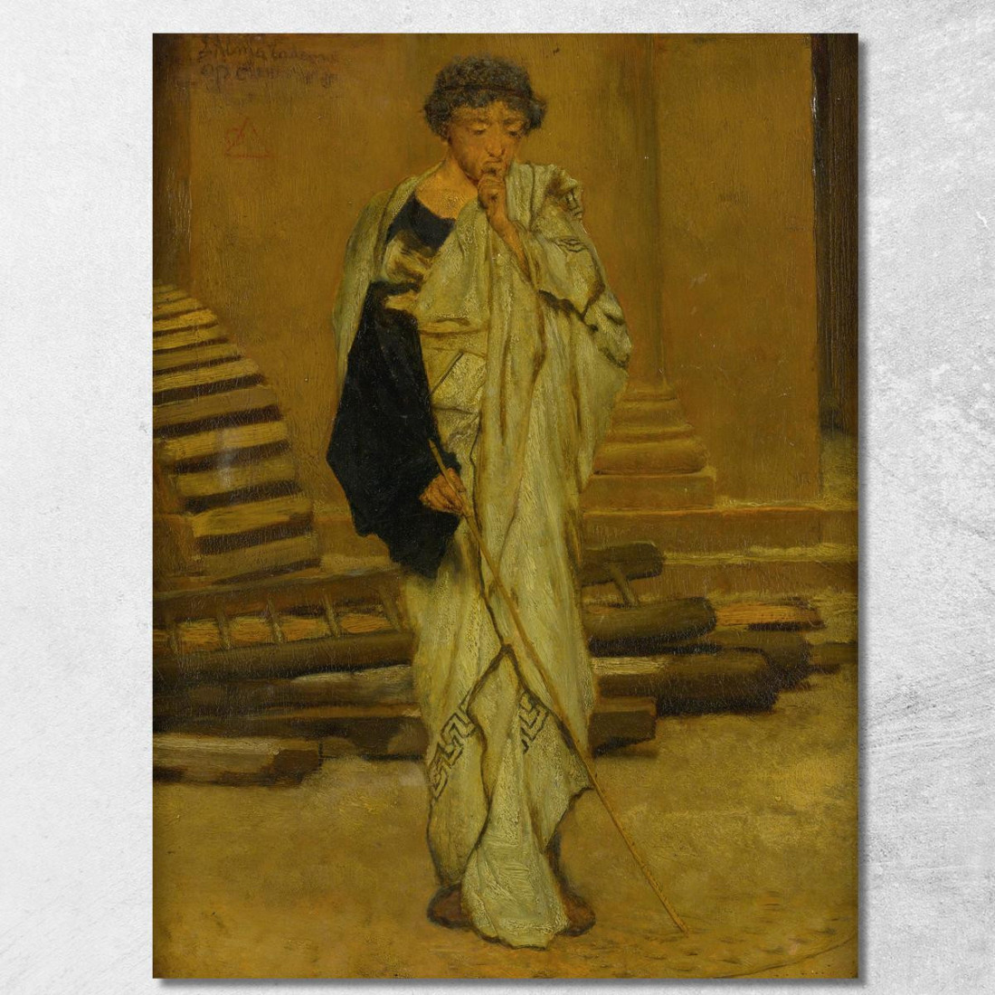 L'Architetto Romano Lawrence Alma-Tadema lat45 quadro stampato su tela L'Architetto Romano Lawrence Alma-Tadema lat45 quadro stampato su tela