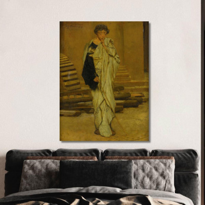 L'Architetto Romano Lawrence Alma-Tadema lat45 quadro stampato su tela