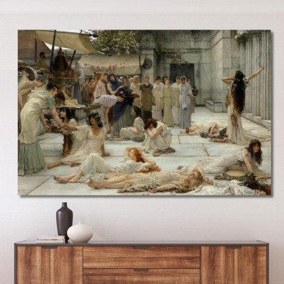 Le Donne Di Anfissa Lawrence Alma-Tadema lat46 quadro stampato su tela