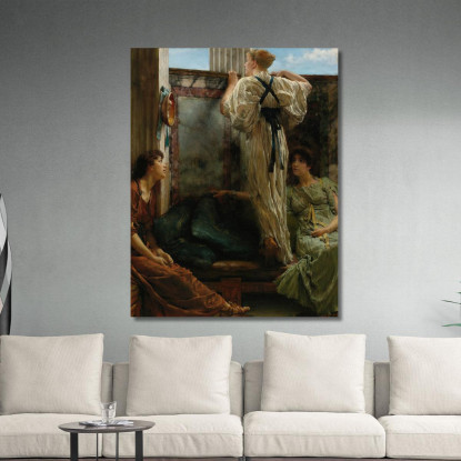 Chi È Lawrence Alma-Tadema lat49 quadro stampato su tela