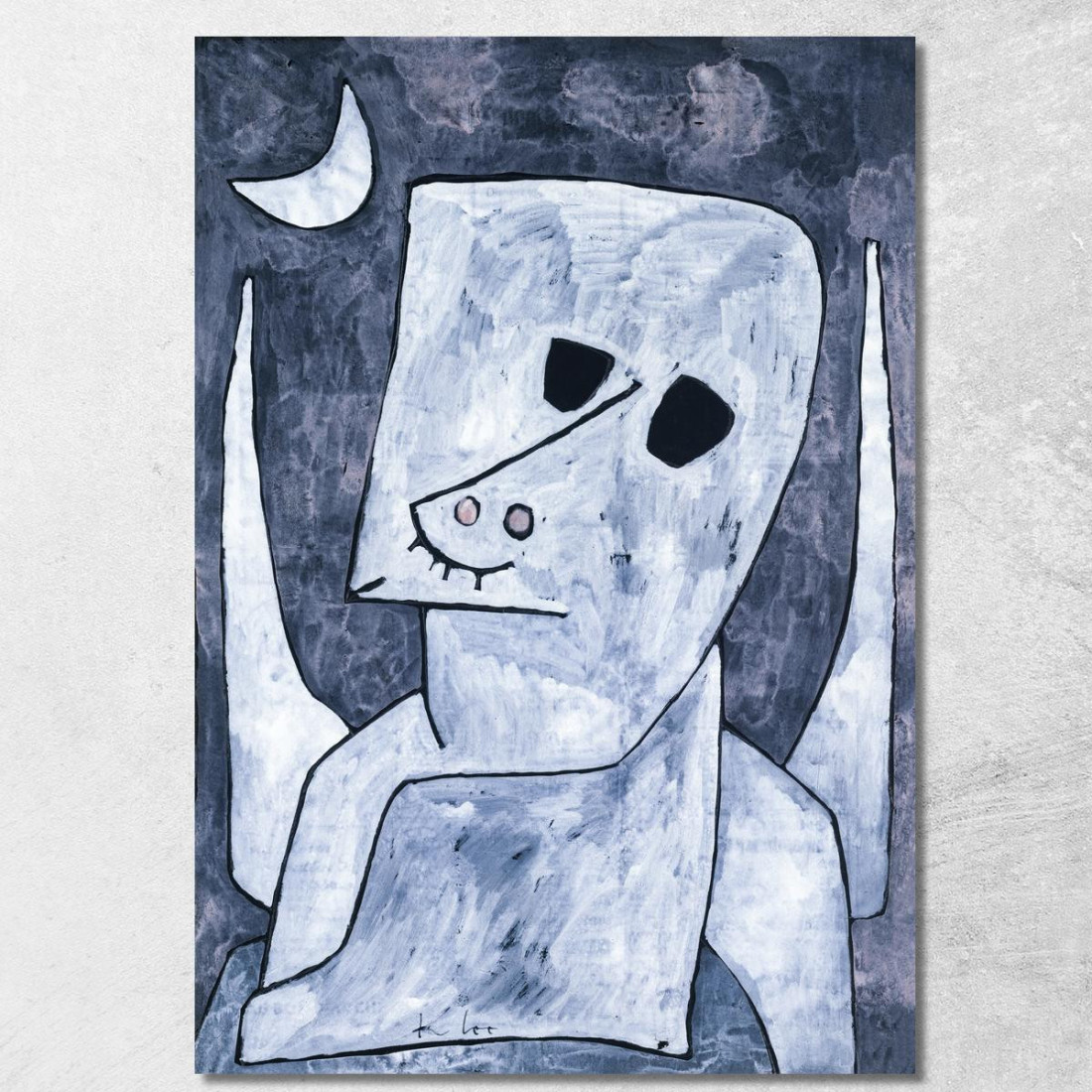 Angelo Richiedente Paul Klee pkl4 quadro stampato su tela Angelo Richiedente Paul Klee pkl4 quadro stampato su tela