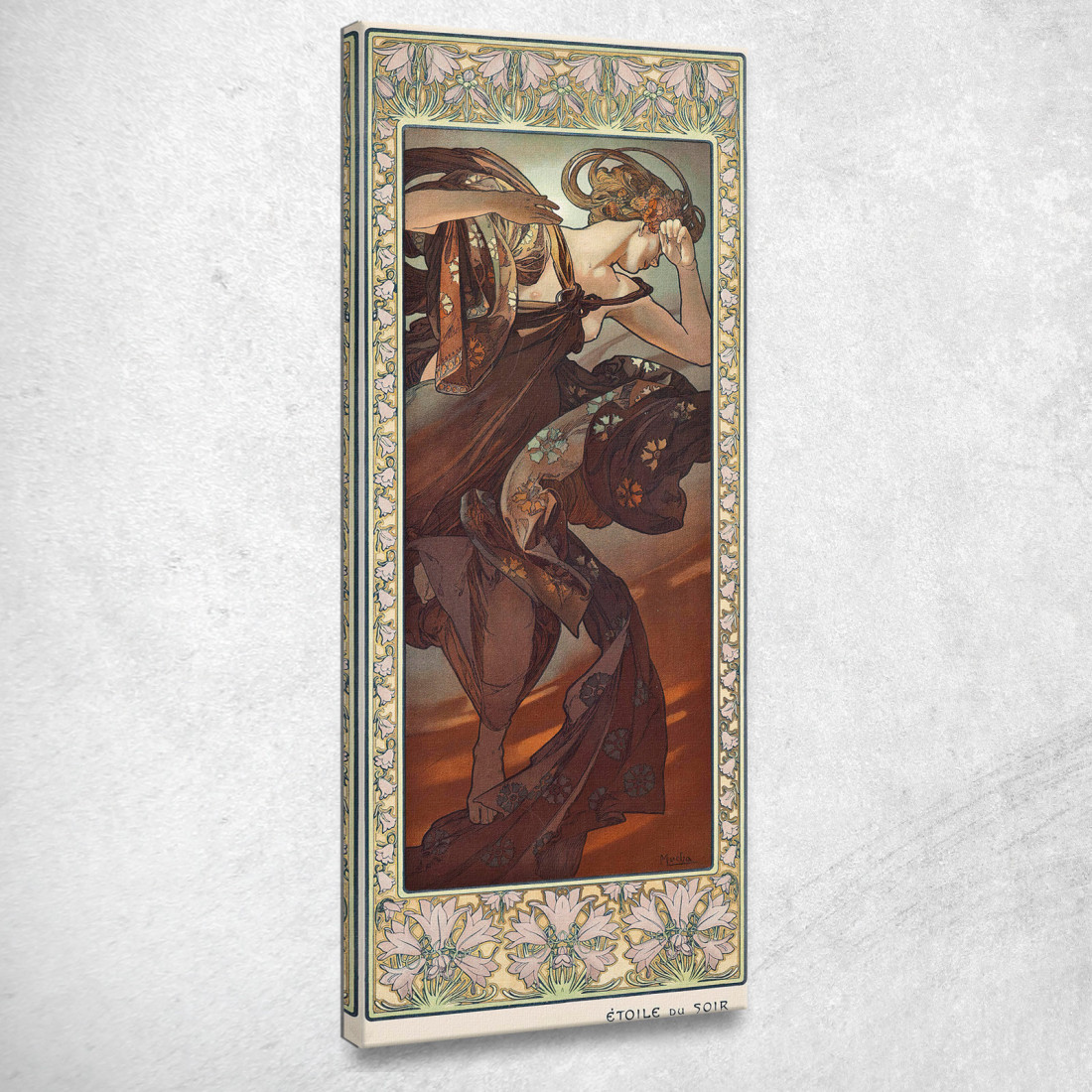 Stella Della Sera Alphonse Mucha amu141 quadro stampato su tela Stella Della Sera Alphonse Mucha amu141 quadro stampato su tela
