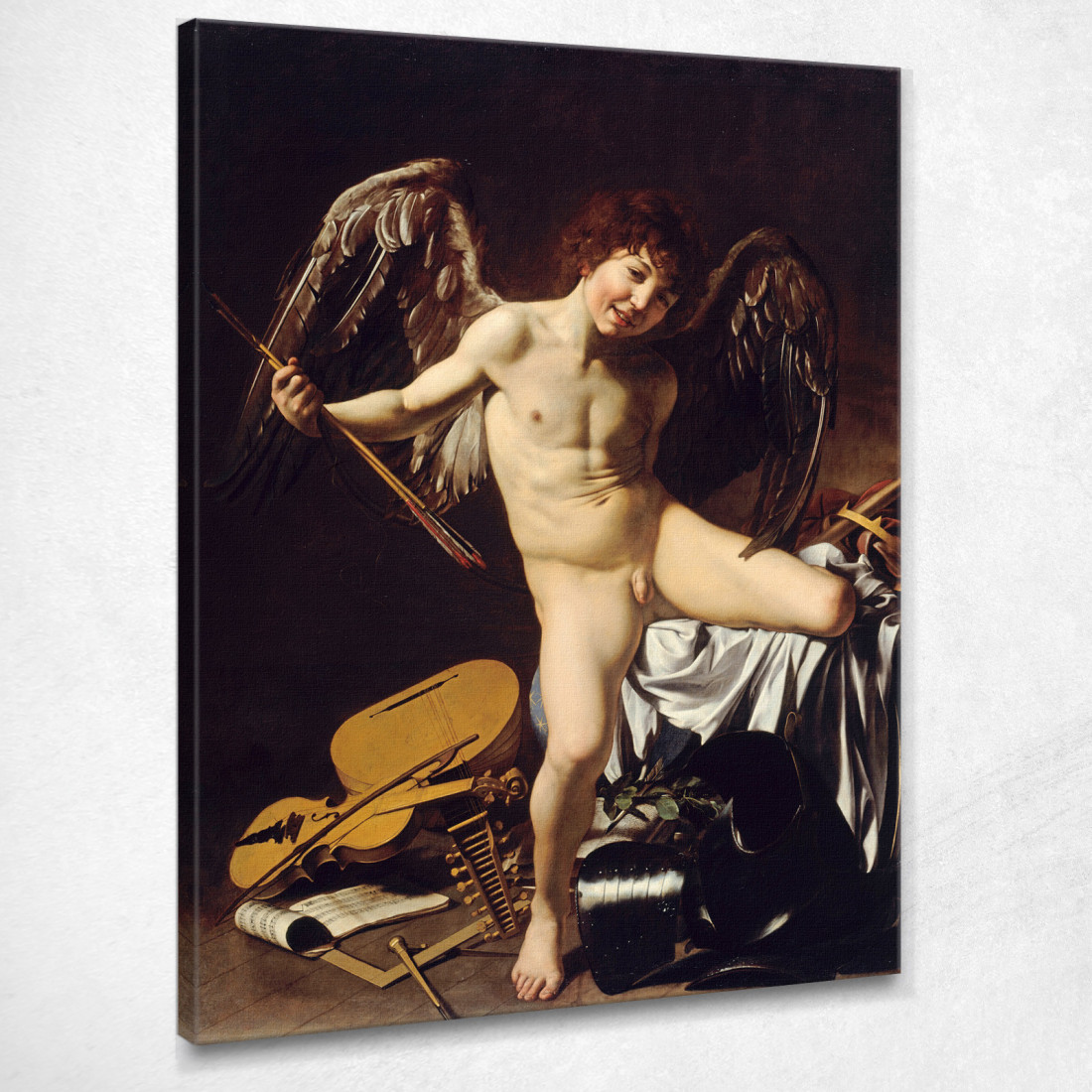 L'Amore Conquista Tutto Caravaggio crv2 quadro stampato su tela L'Amore Conquista Tutto Caravaggio crv2 quadro stampato su tela