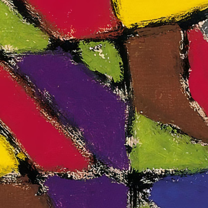 Figurina Del Diavolo Colorato Paul Klee pkl32 quadro stampato su tela