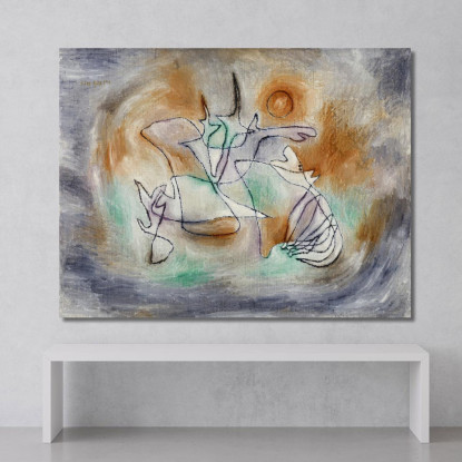 Cane Che Ulula Paul Klee pkl39 quadro stampato su tela
