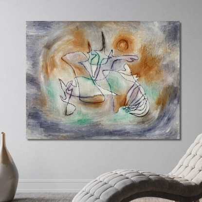Cane Che Ulula Paul Klee pkl39 quadro stampato su tela