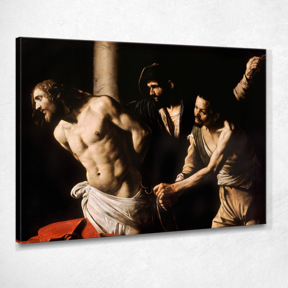 Cristo Alla Colonna Caravaggio crv7 quadro stampato su tela Cristo Alla Colonna Caravaggio crv7 quadro stampato su tela