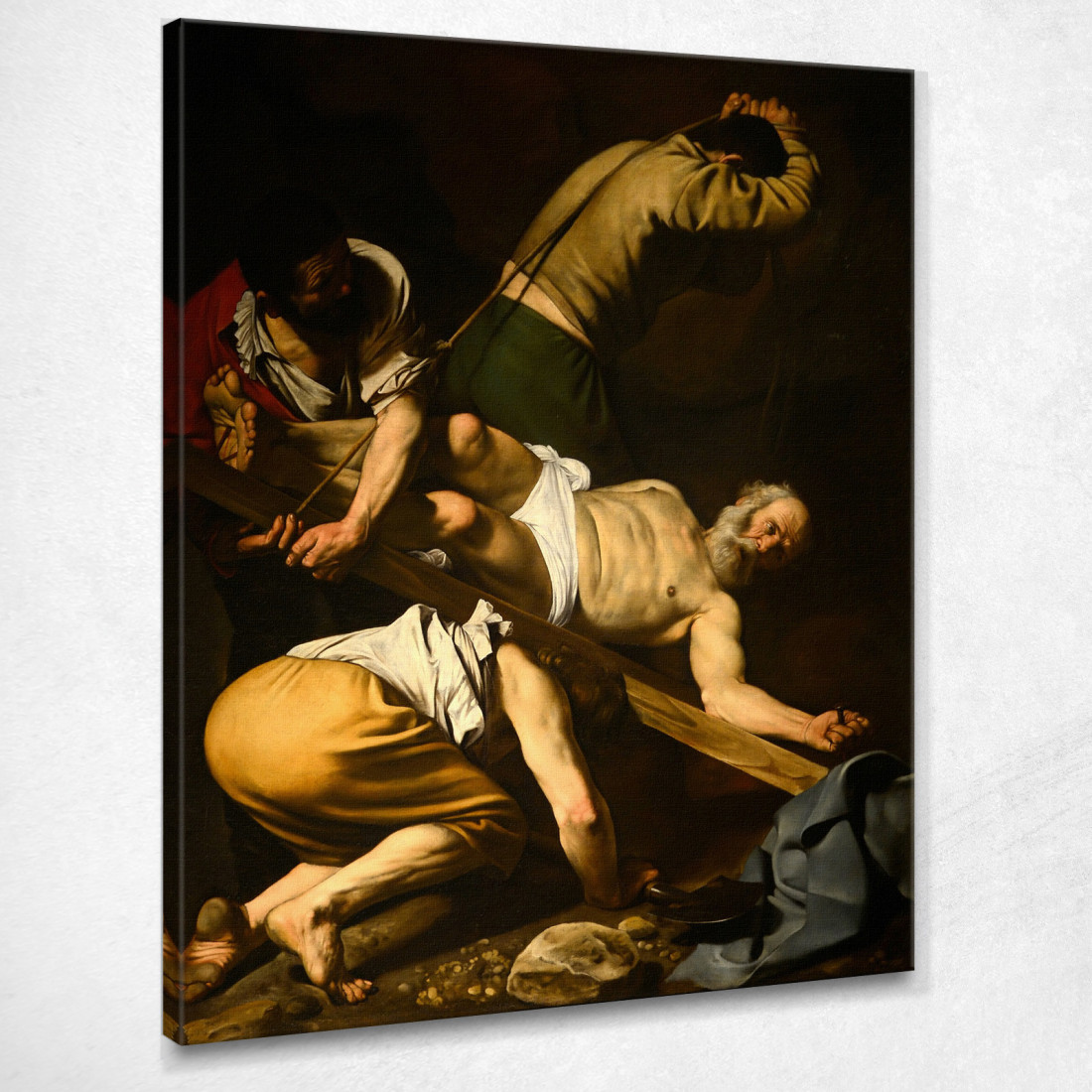 Crocifissione Di San Pietro Caravaggio crv9 quadro stampato su tela Crocifissione Di San Pietro Caravaggio crv9 quadro stampato su tela