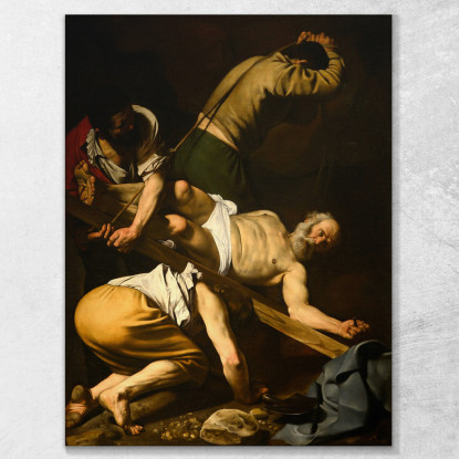 Crocifissione Di San Pietro Caravaggio crv9 quadro stampato su tela