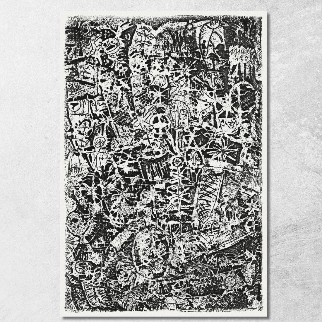 Mondo Piccolo Paul Klee pkl79 quadro stampato su tela Mondo Piccolo Paul Klee pkl79 quadro stampato su tela
