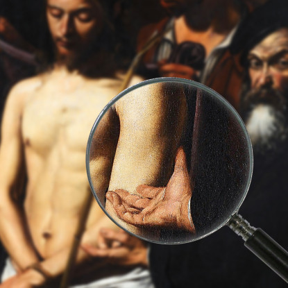 Ecce Homo Caravaggio crv13 quadro stampato su tela