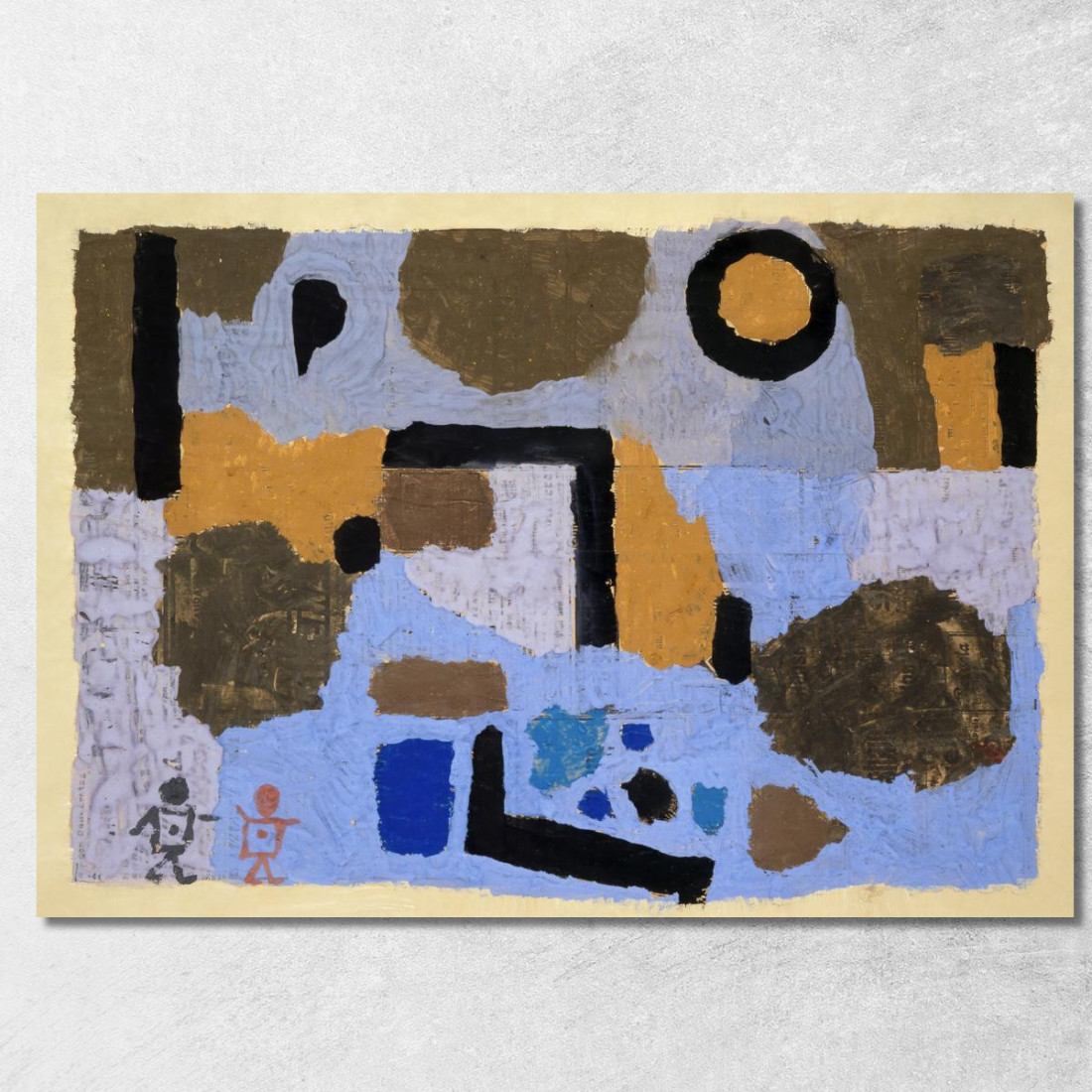 Con I Due Perduti Paul Klee pkl98 quadro stampato su tela Con I Due Perduti Paul Klee pkl98 quadro stampato su tela