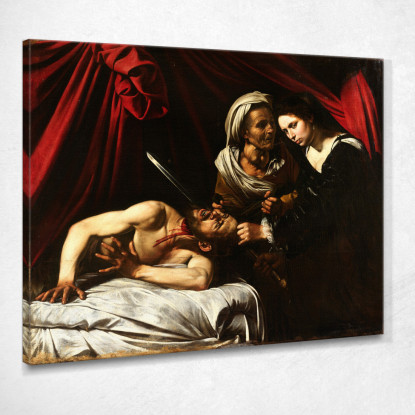 Giuditta Decapita Oloferne 2 Caravaggio crv14 quadro stampato su tela