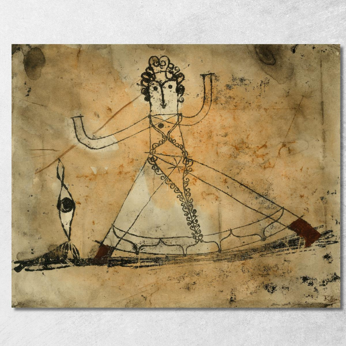Grottesco Classico Paul Klee pkl114 quadro stampato su tela Grottesco Classico Paul Klee pkl114 quadro stampato su tela