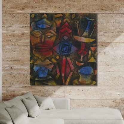 Collezione Di Figurine Paul Klee pkl116 quadro stampato su tela