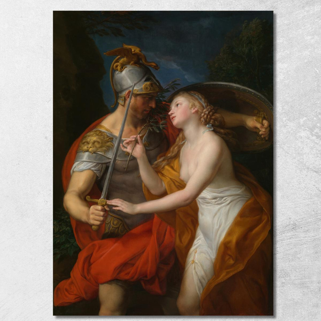 Allegoria Della Pace E Della Guerra Pompeo Batoni pbt1 quadro stampato su tela